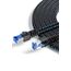 Ercielook Lan Kabel 15m, Hochgeschwindigkeits-Cat8-Netzwerkkabel für den Außen- und Innenbereich, 40 Gbit/s geflochtener Patchkabel mit RJ45-Stecker für Router/Gaming/Modem
