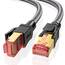 Ltemziiy Cat 8 Lan Kabel 8M,40Gbps Hochgeschwindigkeits Gigabit 2000MHz Geflochtener Netzwerkkabel Ethernet Kabel,S/FTP Patchkabel mit RJ45 vergoldeter Stecker,für PS5/Laptop/Router/Gaming/Modem