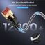 Ltemziiy Cat 8 Lan Kabel 1.5M,40Gbps Hochgeschwindigkeits Gigabit 2000MHz Geflochtener Netzwerkkabel Ethernet Kabel,S/FTP Patchkabel mit RJ45 vergoldeter Stecker,für PS5/Laptop/Router/Gaming/Modem