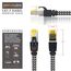 CSL - 10m CAT 7 Netzwerkkabel Gigabit Ethernet LAN Kabel - Baumwollmantel - 10000 Mbit s - Patchkabel - Cat.7 Rohkabel S FTP PIMF Schirmung mit RJ 45 Stecker - Switch Router Modem Access Point