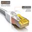 CSL - 7,5m CAT 7 Netzwerkkabel Gigabit Ethernet LAN Kabel - Baumwollmantel - 10000 Mbit s - Patchkabel - Cat.7 Rohkabel S FTP PIMF Schirmung mit RJ 45 Stecker - Switch Router Modem Access Point
