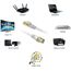 Veetop Cat 7 Lan kabel flach 10Gbps Netzwerkkabel Internet Ethernet Patch mit vergoldetem RJ45 (1m x 10 Stück, Weiß)