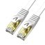 Veetop 2m x 2 Stück Lan Kabel Cat 7 Netzwerkkabel Patchkabel für 10 Gigabit Ethernet, Flexibel und Robust mit vergoldetem RJ45. Weiß