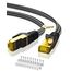 ARISKEEN Cat 8 Ethernet-Kabel 6M, Cat8 Geflochten Flach Hochgeschwindigkeit (40Gbps 2000Mhz/s) Gigabit Rj45 STP Geschirmtes Internet Netzwerk Lan Patch Kabel Draht für Router Modem Patch Panel