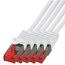 BIGtec LAN Kabel 0,15m Netzwerkkabel weiss - 5 Stück - Gigabit Ethernet Kabel RJ45 Stecker Patchkabel für Patchpanel Netzwerk Switch Gaming kompatibel Playstation 5 PS5 XBOX Nintendo Switch 2-Station