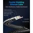 Cat 8 Ethernet-Kabel 2M 2-Stück, ARISKEEN Cat8 Geflochten Flach Hochgeschwindigkeit (40Gbps 2000Mhz/s) Gigabit Rj45 STP Geschirmtes Internet Netzwerk Lan Patch Kabel Draht für Router Modem Patch Panel