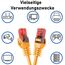 BIGtec LAN Kabel 0,15m Netzwerkkabel orange - 10 Stück - Gigabit Ethernet Kabel RJ45 Stecker Patchkabel für Patchpanel Netzwerk Switch Gaming kompatibel Playstation 5 PS5 Nintendo Switch 2-Station