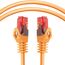 BIGtec LAN Kabel 0,15m Netzwerkkabel orange - 10 Stück - Gigabit Ethernet Kabel RJ45 Stecker Patchkabel für Patchpanel Netzwerk Switch Gaming kompatibel Playstation 5 PS5 Nintendo Switch 2-Station