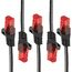 BIGtec LAN Kabel 0,15m Netzwerkkabel schwarz - 5 Stück - Gigabit Ethernet Kabel RJ45 Stecker Patchkabel für Patchpanel Netzwerk Switch Gaming kompatibel Playstation 5 PS5 Nintendo Switch 2-Station