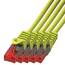 BIGtec LAN Kabel 0,5m Netzwerkkabel gelb - 5 Stück - Gigabit Ethernet Kabel RJ45 Stecker Patchkabel für Patchpanel Netzwerk Switch Gaming kompatibel Playstation 5 PS5 XBOX Nintendo Switch 2-Station