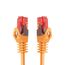 BIGtec LAN Kabel 0,5m Netzwerkkabel orange - 5 Stück - Gigabit Ethernet Kabel RJ45 Stecker Patchkabel für Patchpanel Netzwerk Switch Gaming kompatibel Playstation 5 PS5 XBOX Nintendo Switch 2-Station