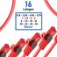 BIGtec LAN Kabel 0,5m Netzwerkkabel rot - 10 Stück - Gigabit Ethernet Kabel RJ45 Stecker Patchkabel für Patchpanel Netzwerk Switch Gaming kompatibel Playstation 5 PS5 XBOX Nintendo Switch 2-Station