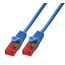 BIGtec LAN Kabel 0,5m Netzwerkkabel blau Gigabit Ethernet Kabel RJ45 Stecker Patchkabel für Patchpanel Netzwerk Switch Gaming PC kompatibel Playstation 5 PS5 XBOX Nintendo Switch 2 -Station 0,5 Meter