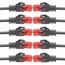 BIGtec LAN Kabel 0,5m Netzwerkkabel schwarz - 10 Stück - Gigabit Ethernet Kabel RJ45 Stecker Patchkabel für Patchpanel Netzwerk Switch Gaming kompatibel Playstation 5 PS5 Nintendo Switch 2-Station