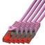 BIGtec LAN Kabel 1m Netzwerkkabel pink - 5 Stück - Gigabit Ethernet Kabel RJ45 Stecker Patchkabel für Patchpanel Netzwerk Switch Gaming kompatibel Playstation 5 PS5 XBOX Nintendo Switch 2-Station