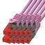 BIGtec LAN Kabel 1m Netzwerkkabel pink - 10 Stück - Gigabit Ethernet Kabel RJ45 Stecker Patchkabel für Patchpanel Netzwerk Switch Gaming kompatibel Playstation 5 PS5 XBOX Nintendo Switch 2-Station