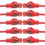 BIGtec LAN Kabel 1,5m Netzwerkkabel rot - 10 Stück - Gigabit Ethernet Kabel RJ45 Stecker Patchkabel für Patchpanel Netzwerk Switch Gaming kompatibel Playstation 5 PS5 XBOX Nintendo Switch 2-Station