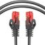 BIGtec LAN Kabel 1,5m Netzwerkkabel schwarz - 10 Stück - Gigabit Ethernet Kabel RJ45 Stecker Patchkabel für Patchpanel Netzwerk Switch Gaming kompatibel Playstation 5 PS5 Nintendo Switch 2-Station