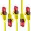 BIGtec LAN Kabel 2m Netzwerkkabel gelb - 5 Stück - Gigabit Ethernet Kabel RJ45 Stecker Patchkabel für Patchpanel Netzwerk Switch Gaming kompatibel Playstation 5 PS5 XBOX Nintendo Switch 2-Station