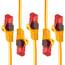 BIGtec LAN Kabel 1,5m Netzwerkkabel orange - 5 Stück - Gigabit Ethernet Kabel RJ45 Stecker Patchkabel für Patchpanel Netzwerk Switch Gaming kompatibel Playstation 5 PS5 XBOX Nintendo Switch 2-Station