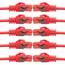 BIGtec LAN Kabel 3m Netzwerkkabel rot - 10 Stück - Gigabit Ethernet Kabel RJ45 Stecker Patchkabel für Patchpanel Netzwerk Switch Gaming kompatibel Playstation 5 PS5 XBOX Nintendo Switch 2-Station