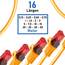 BIGtec LAN Kabel 3m Netzwerkkabel orange - 10 Stück - Gigabit Ethernet Kabel RJ45 Stecker Patchkabel für Patchpanel Netzwerk Switch Gaming kompatibel Playstation 5 PS5 XBOX Nintendo Switch 2-Station