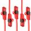 BIGtec LAN Kabel 5m Netzwerkkabel rot - 5 Stück - Gigabit Ethernet Kabel RJ45 Stecker Patchkabel für Patchpanel Netzwerk Switch Gaming kompatibel Playstation 5 PS5 XBOX Nintendo Switch 2-Station