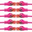 BIGtec LAN Kabel 2m Netzwerkkabel pink - 10 Stück - Gigabit Ethernet Kabel RJ45 Stecker Patchkabel für Patchpanel Netzwerk Switch Gaming kompatibel Playstation 5 PS5 XBOX Nintendo Switch 2-Station