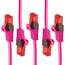 BIGtec LAN Kabel 7,5m Netzwerkkabel pink - 5 Stück - Gigabit Ethernet Kabel RJ45 Stecker Patchkabel für Patchpanel Netzwerk Switch Gaming kompatibel Playstation 5 PS5 XBOX Nintendo Switch 2-Station