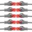 BIGtec LAN Kabel 7,5m Netzwerkkabel grau - 10 Stück - Gigabit Ethernet Kabel RJ45 Stecker Patchkabel für Patchpanel Netzwerk Switch Gaming kompatibel Playstation 5 PS5 XBOX Nintendo Switch 2-Station