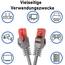 BIGtec LAN Kabel 7,5m Netzwerkkabel grau - 5 Stück - Gigabit Ethernet Kabel RJ45 Stecker Patchkabel für Patchpanel Netzwerk Switch Gaming kompatibel Playstation 5 PS5 XBOX Nintendo Switch 2-Station