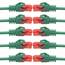 BIGtec LAN Kabel 7,5m Netzwerkkabel grün - 10 Stück - Gigabit Ethernet Kabel RJ45 Stecker Patchkabel für Patchpanel Netzwerk Switch Gaming kompatibel Playstation 5 PS5 XBOX Nintendo Switch 2-Station