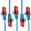 BIGtec LAN Kabel 20m Netzwerkkabel blau - 5 Stück - Gigabit Ethernet Kabel RJ45 Stecker Patchkabel für Patchpanel Netzwerk Switch Gaming kompatibel Playstation 5 PS5 XBOX Nintendo Switch 2-Station
