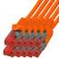 BIGtec LAN Kabel 25m Netzwerkkabel orange - 10 Stück - Gigabit Ethernet Kabel RJ45 Stecker Patchkabel für Patchpanel Netzwerk Switch Gaming kompatibel Playstation 5 PS5 XBOX Nintendo Switch 2-Station