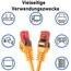 BIGtec LAN Kabel 25m Netzwerkkabel orange - 10 Stück - Gigabit Ethernet Kabel RJ45 Stecker Patchkabel für Patchpanel Netzwerk Switch Gaming kompatibel Playstation 5 PS5 XBOX Nintendo Switch 2-Station