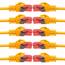 BIGtec LAN Kabel 25m Netzwerkkabel orange - 10 Stück - Gigabit Ethernet Kabel RJ45 Stecker Patchkabel für Patchpanel Netzwerk Switch Gaming kompatibel Playstation 5 PS5 XBOX Nintendo Switch 2-Station
