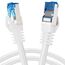 BIGtec - 10 Stück - 0,5m CAT.7 Gigabit Patchkabel Netzwerkkabel weiß Kupferkabel Patch Ethernt LAN DSL Kabel CAT7 (RJ45, Cat 7, S/FTP PIMF) 50cm 0,50m