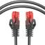 BIGtec LAN Kabel 50m Netzwerkkabel schwarz - 10 Stück - Gigabit Ethernet Kabel RJ45 Stecker Patchkabel für Patchpanel Netzwerk Switch Gaming kompatibel Playstation 5 PS5 XBOX Nintendo Switch 2-Station