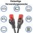 BIGtec LAN Kabel 50m Netzwerkkabel schwarz - 5 Stück - Gigabit Ethernet Kabel RJ45 Stecker Patchkabel für Patchpanel Netzwerk Switch Gaming kompatibel Playstation 5 PS5 XBOX Nintendo Switch 2-Station