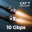deleyCON 10x 1m CAT7 Netzwerkkabel - 10 Gigabit - RJ45 Patchkabel Ethernet Kabel (Kupfer, SFTP PiMF Schirmung) - LAN DSL Switch Modem Router Patchpanel CAT7 CAT6 CAT5 - Bunt
