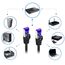 deleyCON 10x 1m CAT7 Netzwerkkabel - 10 Gigabit - RJ45 Patchkabel Ethernet Kabel (Kupfer, SFTP PiMF Schirmung) - LAN DSL Switch Modem Router Patchpanel CAT7 CAT6 CAT5 - Bunt