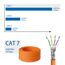 deleyCON 20m CAT.7 Verlegekabel Kupfer Starr S/FTP PIMF Netzwerkkabel Installationskabel LAN Kabel Ethernet Datenkabel Gigabit CAT7 10 Gbit 1000 MHz LSZH Halogenfrei BauPVO - GHMT Zertifiziert