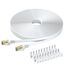 BUSOHE Cat 8 Lan Kabel 50meter, Hochgeschwindigkeits- Gigabit RJ45 LAN Netzwerkkabel, 40Gbps 2000Mhz Internet Patchkabel Kompatibel mit Router, Modem, PC, Laptop, Drucker