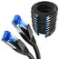 KabelDirekt – Cat 7 Netzwerkkabel, bruchfest – 10x 4,9m – 10 Gigabit LAN Kabel & Ethernet Kabel, erhältlich in 0,25-30m (Patchkabel für Highspeed-Netzwerke, PC, Switch/Router/Modem, RJ45, schwarz)