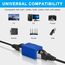 AXFEE RJ45 Kupplung Cat7, 3 Stück CAT6 Kupplung Verbinder, Kabel Verlängerung, LAN Verbinder Netzwerkkabel, Ethernet Kabel Patchkabel für Cat 7 Cat6 Cat5 Cat5e, Blau
