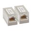 AXFEE RJ45 Kupplung Cat7, 2 Stück CAT6 Verbinder für LAN Kabel, Verlängerung, Netzwerkkabel, Ethernet Patchkabel - Kompatibel Mit Cat 7 Cat6 Cat5 Cat5e