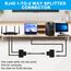 AXFEE 2 Stück LAN Splitter Verteiler, RJ45 Splitter, RJ45 Kupplung 1 auf 2 Gleichzeitig Adapter, Ethernet Netzwerk Verlängerungen Adapter für Cat5 Cat5e Cat6 Cat6e Cat7 Cat8