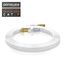 2m CAT 7 Netzwerkkabel Flach, Ethernet Kabel, Gigabit Lan 10 Gbit s, Patchkabel, Flachbandkabel, Verlegekabel, Cat.7 Rohkabel U FTP PIMF Schirmung mit RJ 45 Stecker, Switch Router Modem, Weiß