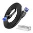 UGREEN Cat 8 LAN Kabel 2meter 40Gbps Netzwerkkabel 2000MHz Ethernet Kabel POE RJ45 falch Kabel kompatibel mit PS5/4 Router Switch Steam Deck (2M)