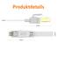 Ercielook Lan Kabel 2m, Hochgeschwindigkeits-Cat8-Netzwerkkabel für den Außen- und Innenbereich, 40 Gbit/s mit vergoldetem RJ45-Stecker für Router/Gaming/Modem